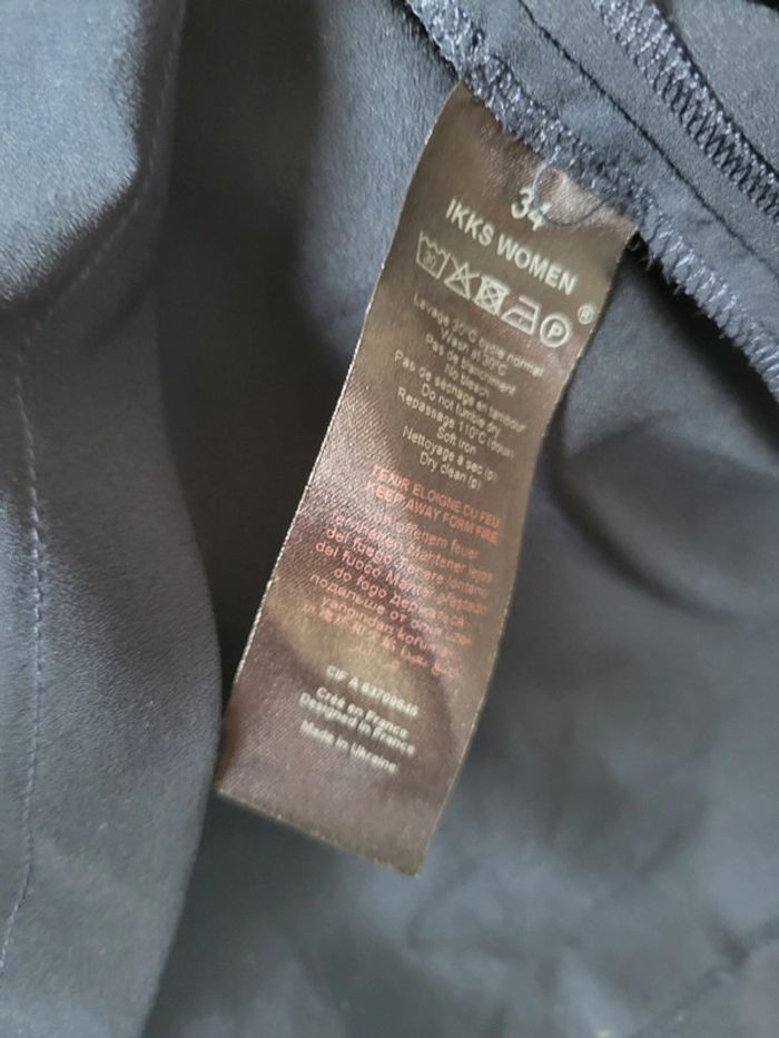 Blouse fluide couleur marine - IKKS - photo numéro 6