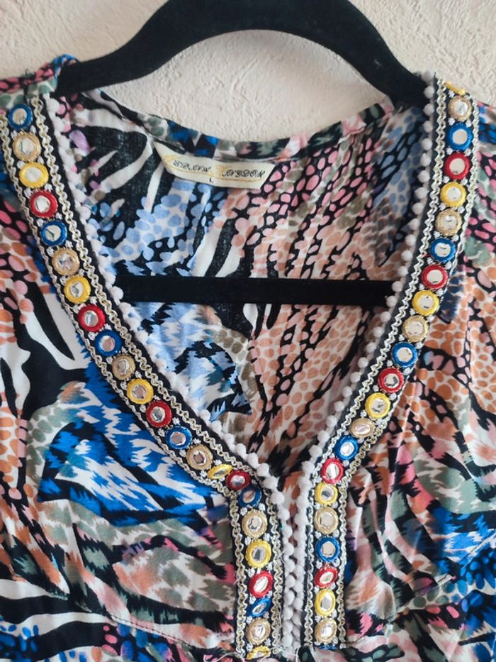 Robe longue d'intérieur taille L - photo numéro 3