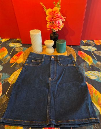 Jupe en jeans bleu foncé 36