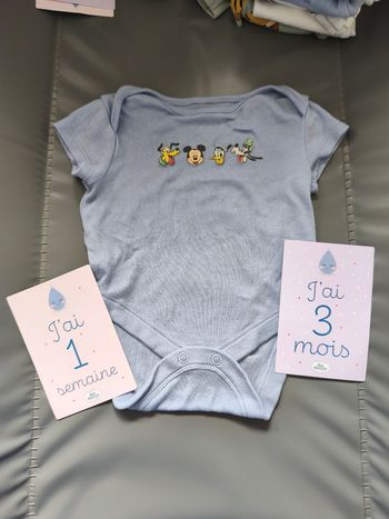 Lot de 7 bodies bébé garçon Disney