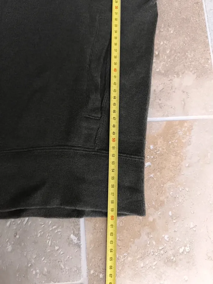 Pull zippé Ralph Lauren Kaki homme S excellent état logo bordeaux - photo numéro 10