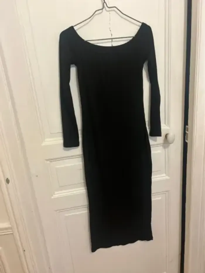 Robe côtelée noir - photo numéro 2