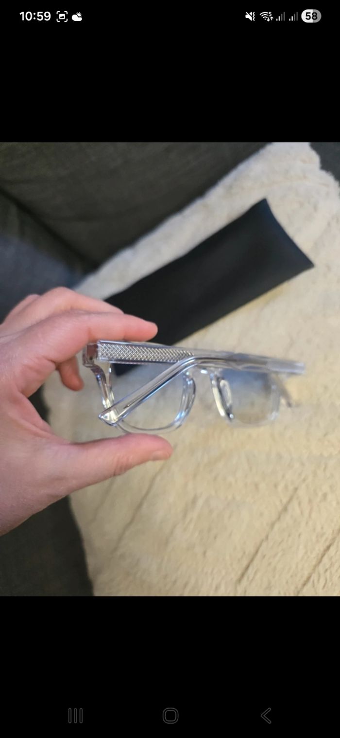 Lunette solaire bleu - photo numéro 4