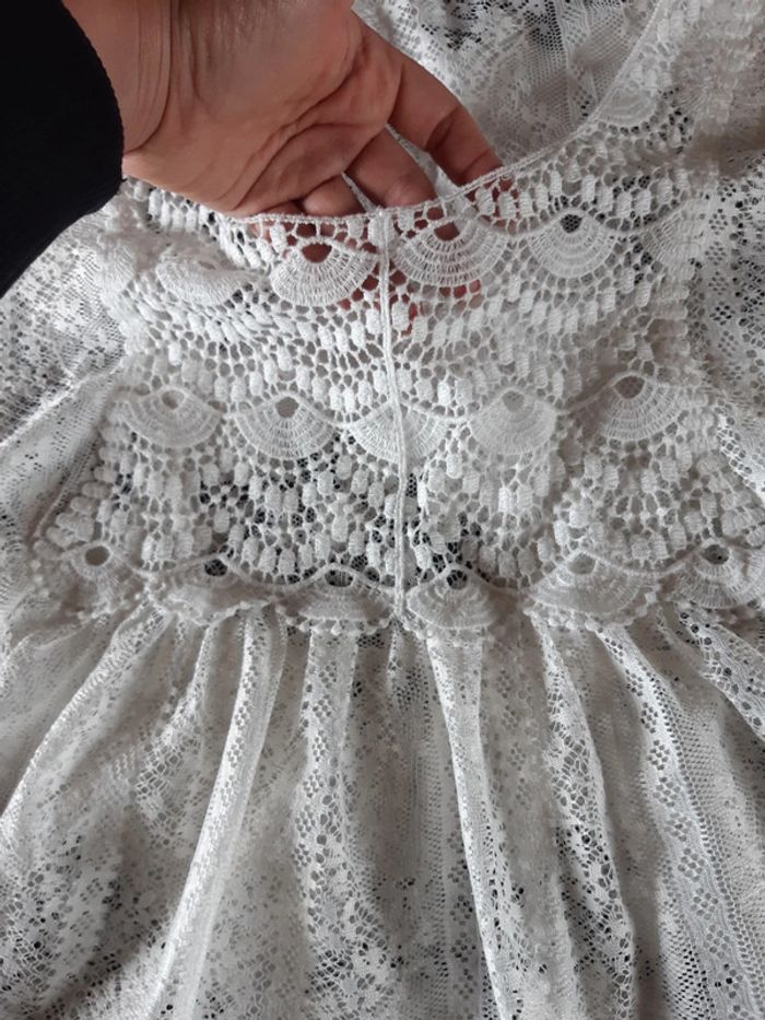Blouse dentelée transparente 38 - photo numéro 4