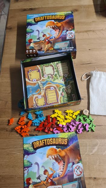 Jeu de société Draftosaurus des éditions Ankama,