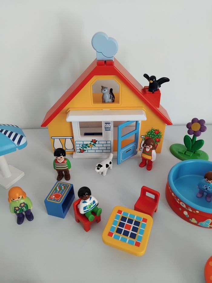 PLAYMOBIL 123 Maison de Vacances Voiture Bateau 9527 Junior Complet 🏡 - photo numéro 5