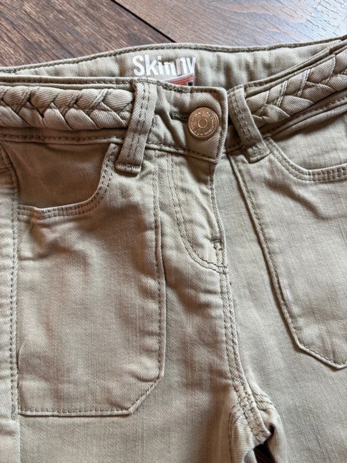 Jeans beige TAO skinny 3 ans fille - photo numéro 2