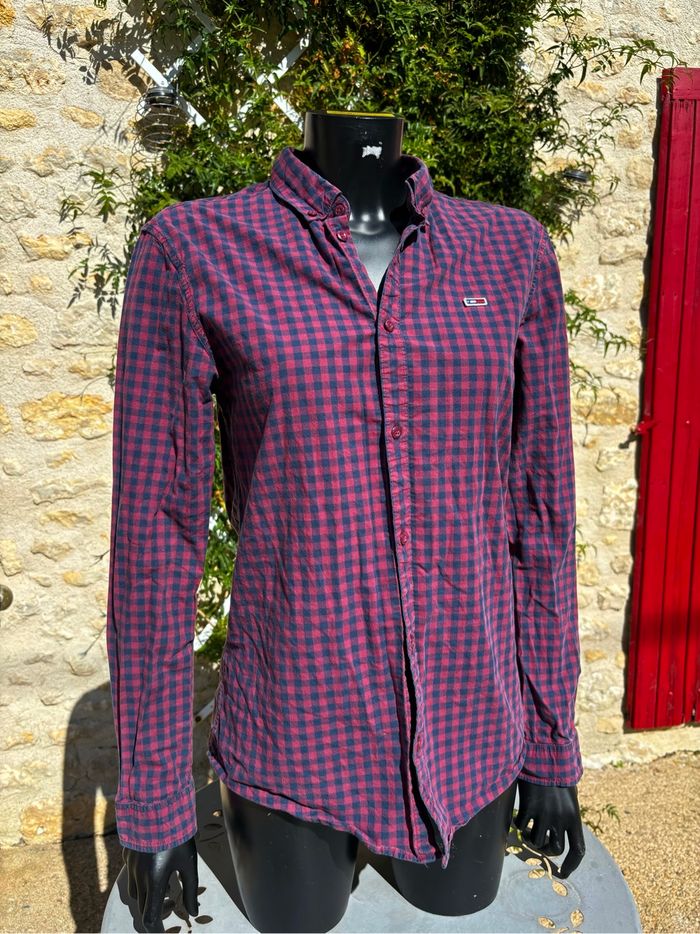 Chemise Tommy Hilfiger Slim Fit à carreaux - Taille S - photo numéro 2
