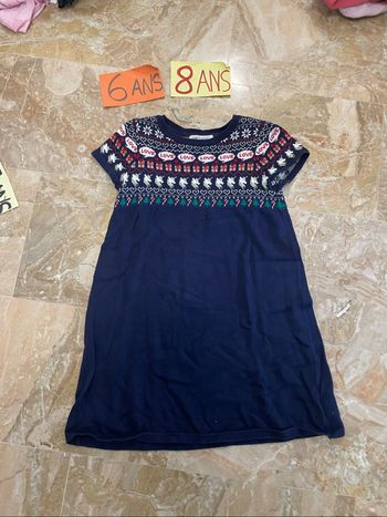 Robe pull Noël 6-8 ans