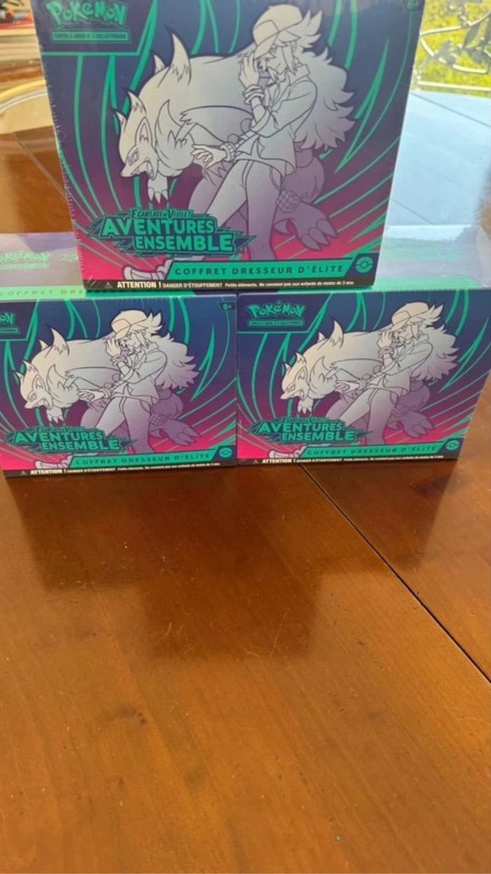 Lot 3 Etb aventure ensemble EV9 FR Pokémon