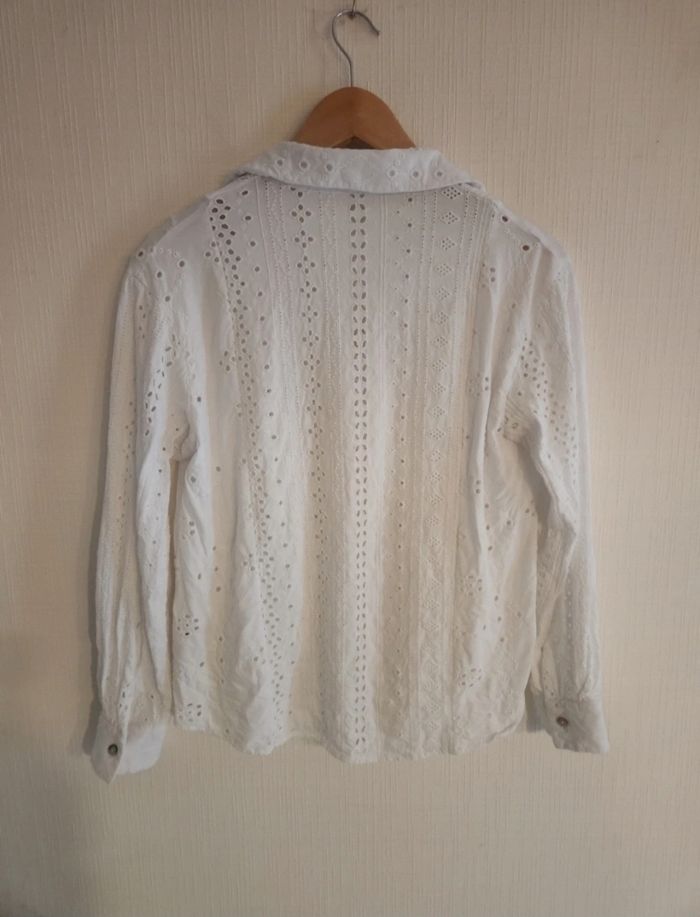 Blouse chemise Zara blanche taille S - photo numéro 7