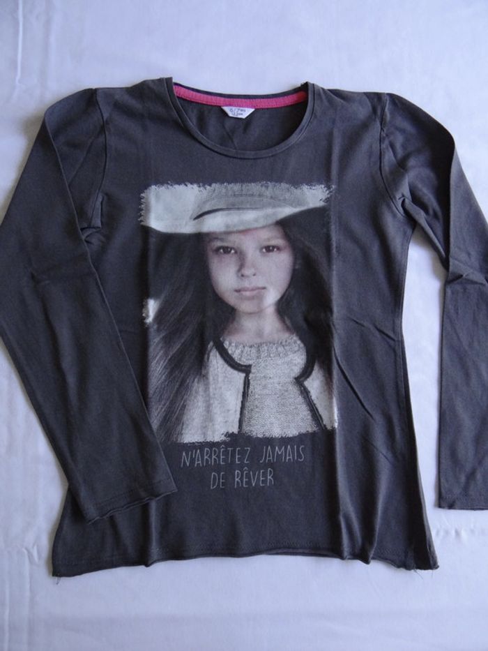 t-shirt gris 6-7 ans - photo numéro 2