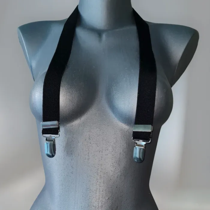 bretelles noires élastique taille unique