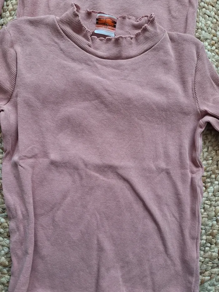 Lot de sous-pull rose TAO 8 ans 128 cm - photo numéro 2