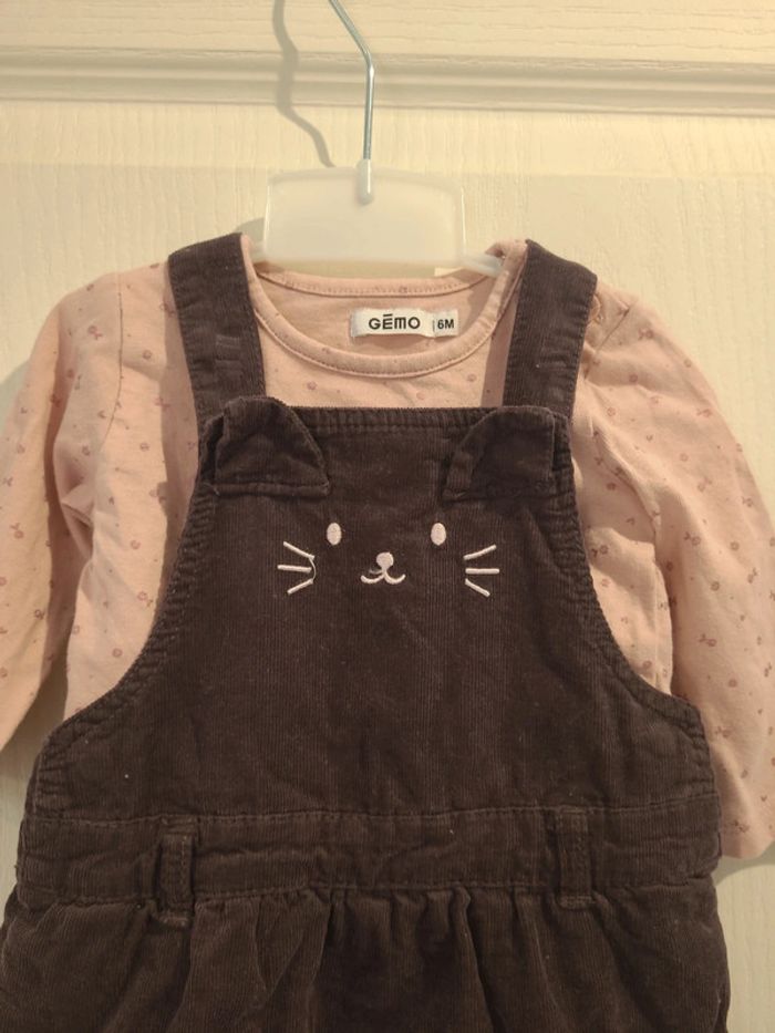 Ensemble robe salopette et tee shirt Gemo - photo numéro 2