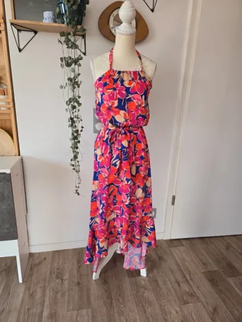 Robe longue fleurie
