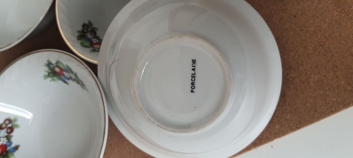 Lot de 5 coupelles en porcelaine "vintage" - photo numéro 4