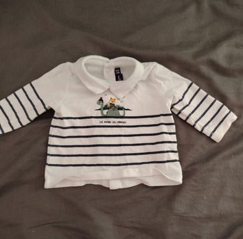 Tee shirt manches longues marinière