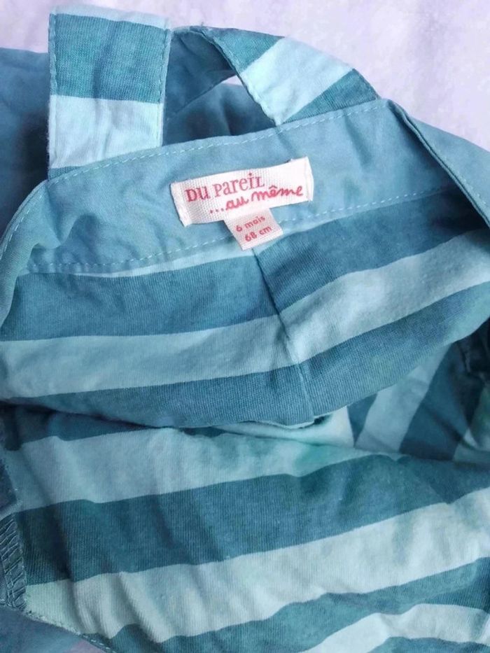Salopette turquoise 6 mois - photo numéro 3