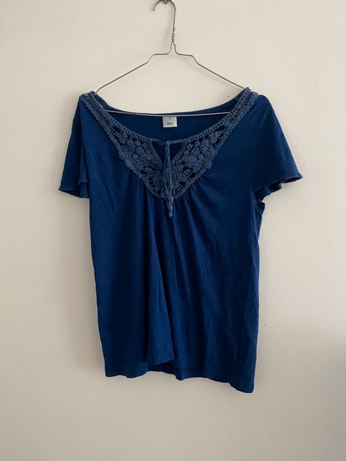 Blouse bleu M&S 36