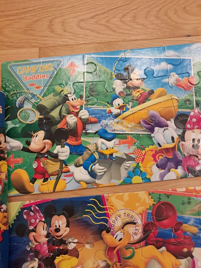 Lot 2 puzzles Mickey Disney 2 x 20 pièces - photo numéro 3