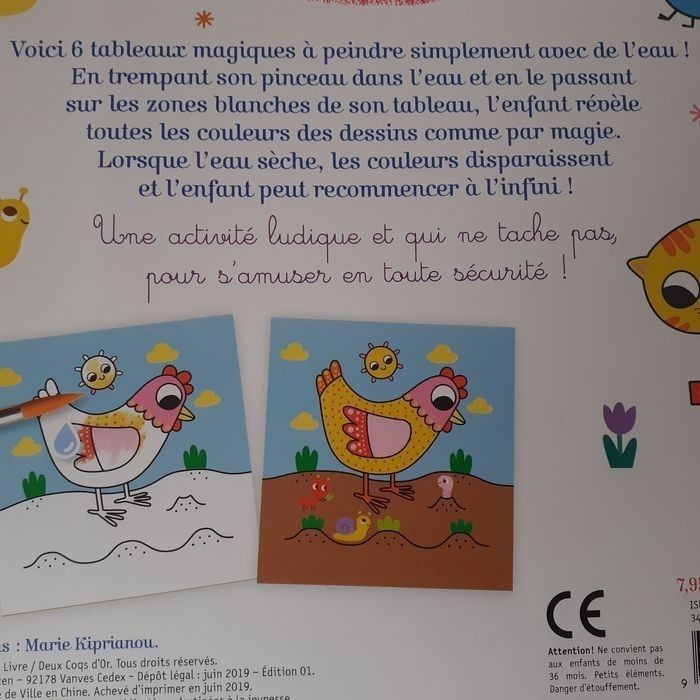 Loisirs créatifs 1er âge : Livret "Peinture magique "+Tablier d'artiste*dès 3 ans - photo numéro 8