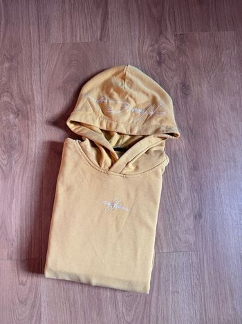 Sweat à capuche Hollister jaune 