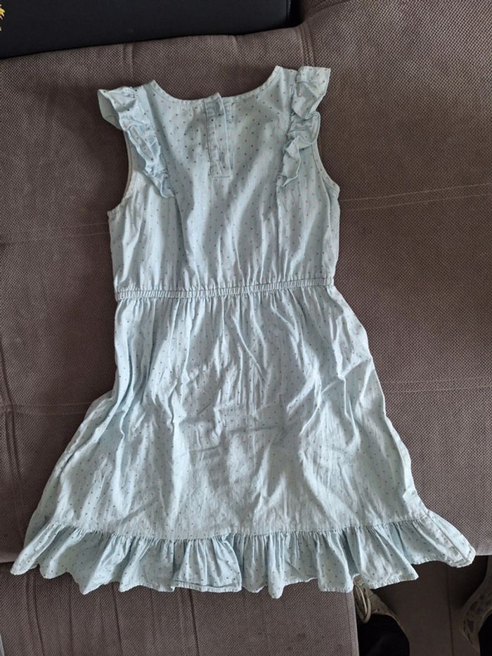 Robe bleu clair avec paillettes - photo numéro 2