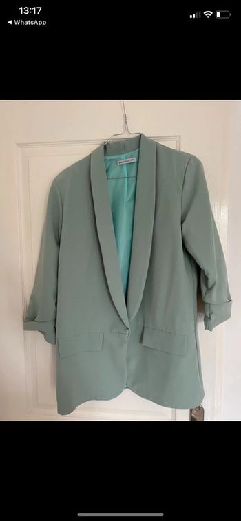 Veste de tailleur/ blazer taille unique vert d eau