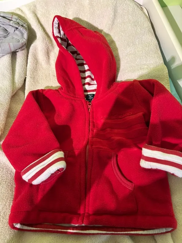 Veste polaire Terre de Marins 9M – rouge