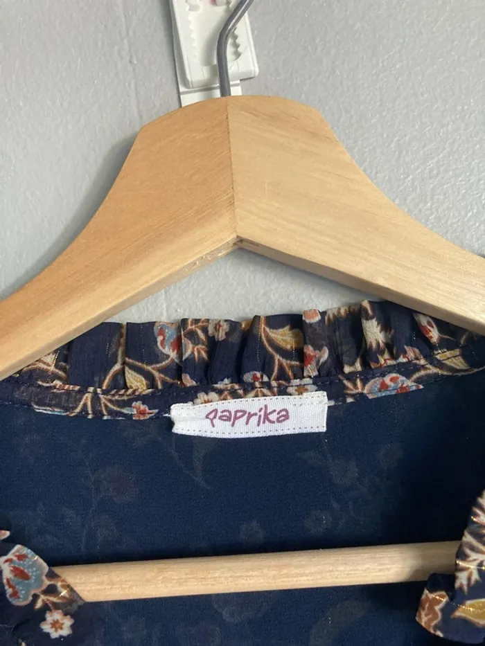 Blouse imprimé cachemire Paprika – Taille 2 – Neuve - photo numéro 3