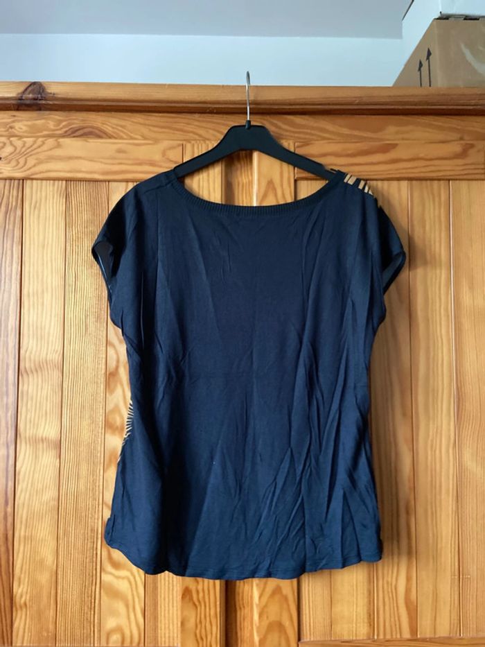 Blouse manche courte femme 36 camaïeu - photo numéro 4