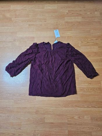 Magnifique blouse prune