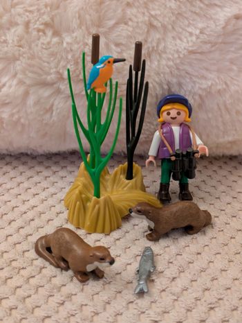 Playmobil Zoo 5376 - Enfant avec loutres