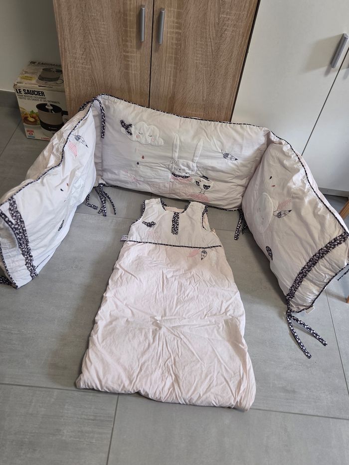 Tour de lit et gigoteuse sauthon miss chipie - photo numéro 2