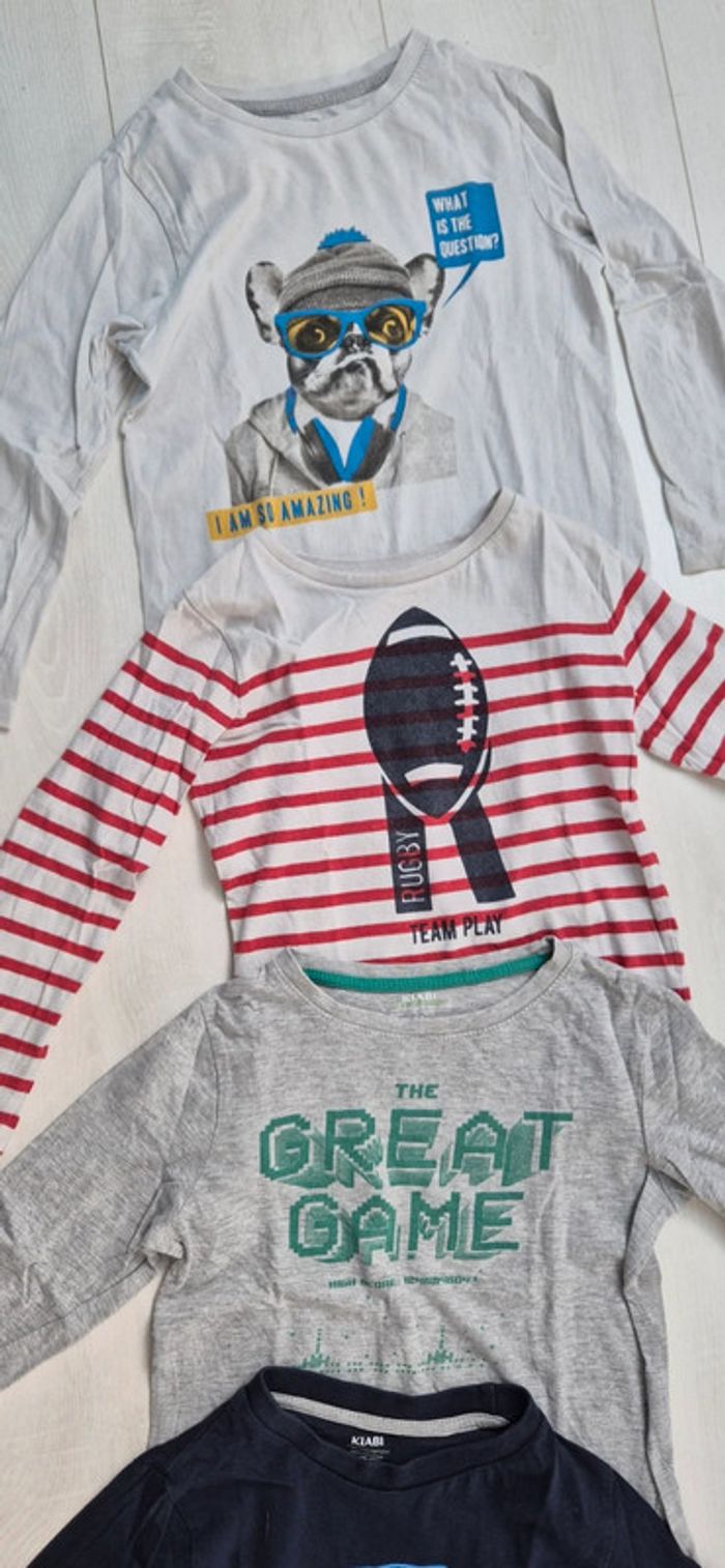 Lot de 5 t-shirts manches longues 6 ans - photo numéro 5