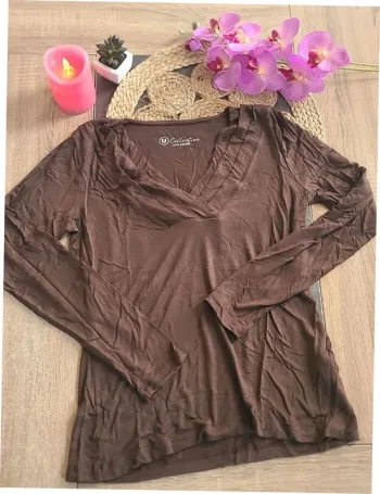 T-shirts marron Taille M