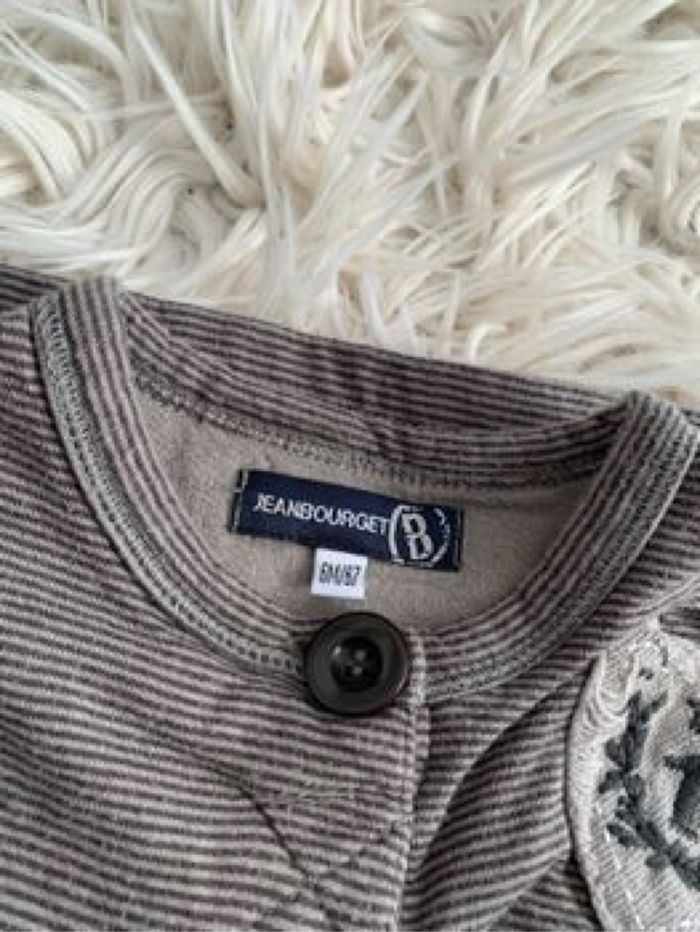 Tee shirt ML rayé,Jean Bourget, ton marrons - photo numéro 4