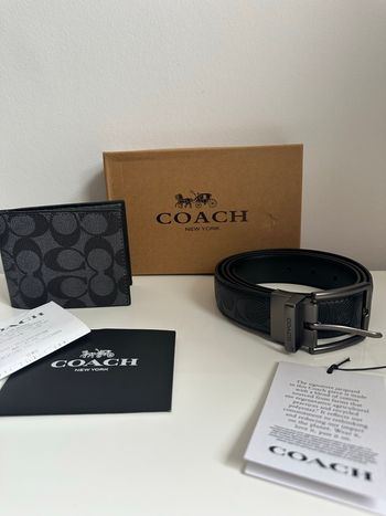 coffret portefeuille ceinture COACH