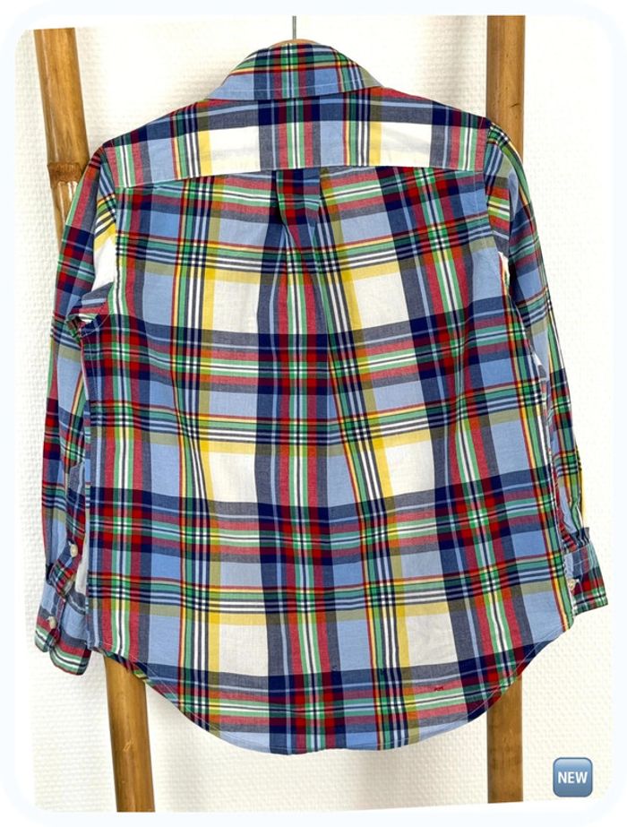 Chemise manches longues à carreaux multicolore Ralph Lauren Taille 4 ans - photo numéro 3