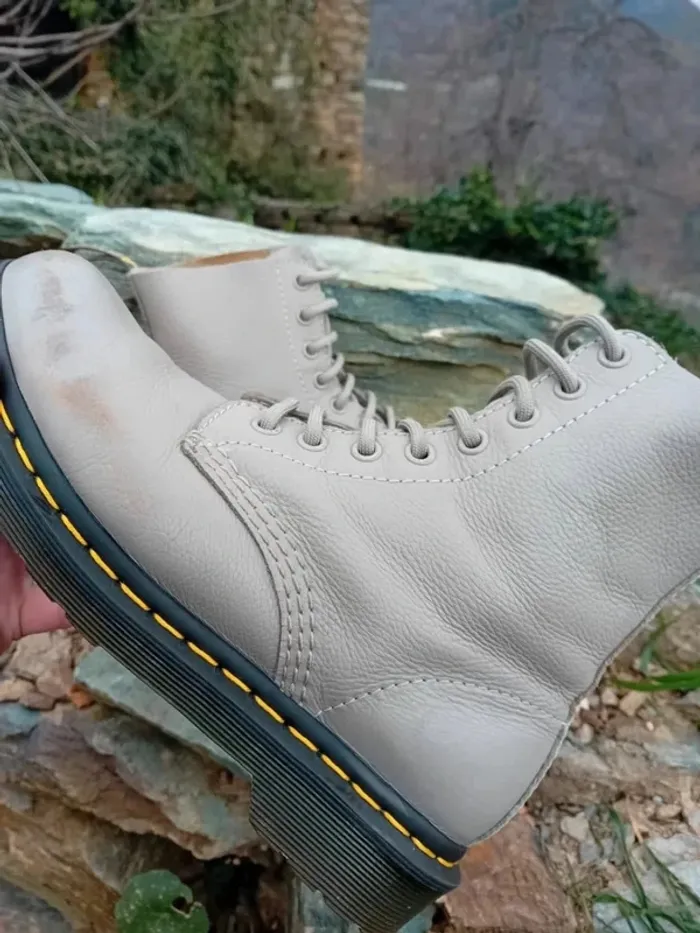 Dr. Martens 1460 cuir souple Pascal virginia 37 gris/beige - photo numéro 6