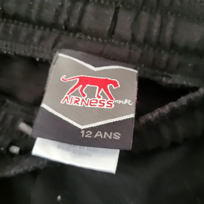 Airness- pantalon jogging noir 12 ans - photo numéro 2