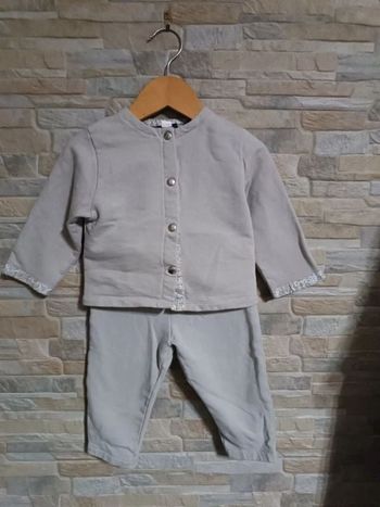 Ensemble gris Bajibom 18M