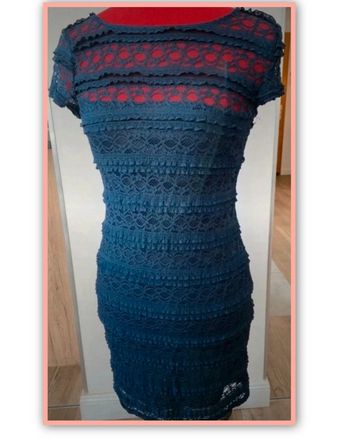 Robe moulante femme taille M Bleu marine
