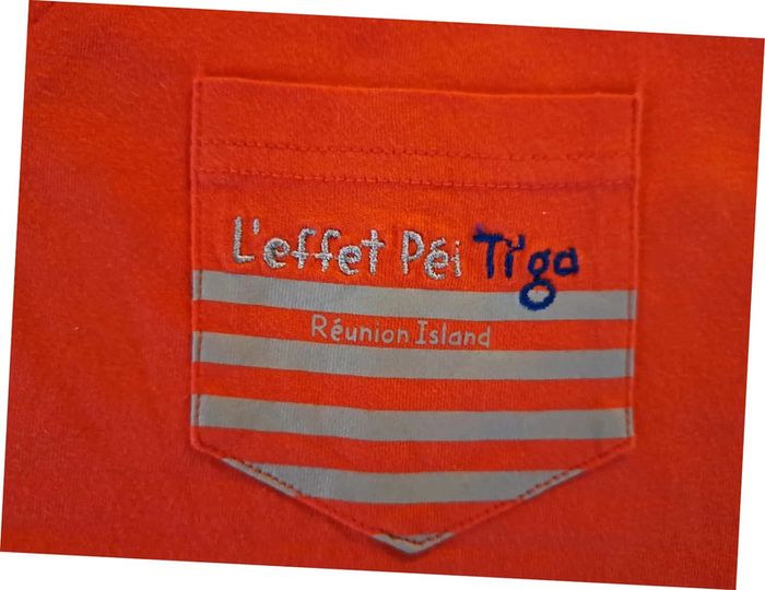 Ensemble salopette et T-shirt salamandre lézard Réunion - photo numéro 3