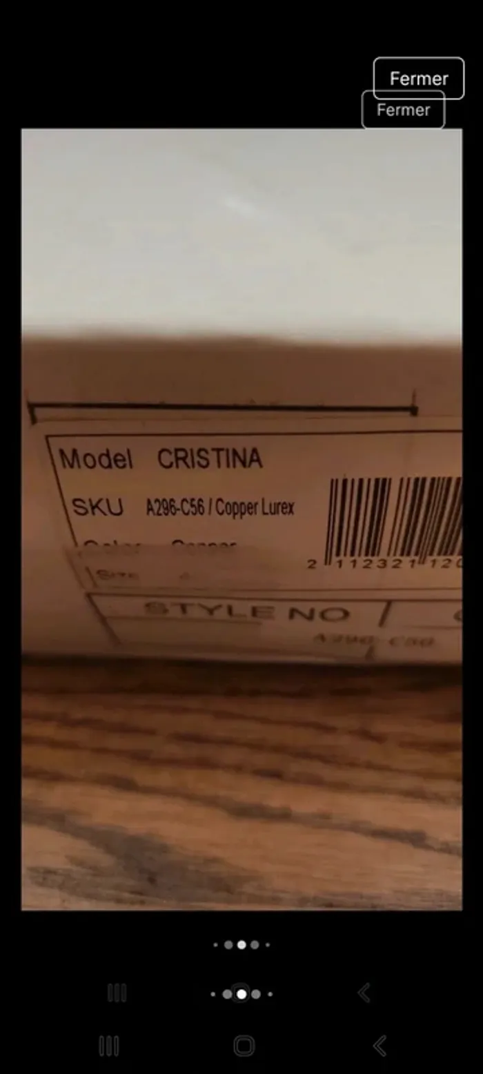 Jolie Bottine I Love Shoes t40 lurex doré neuve - photo numéro 13