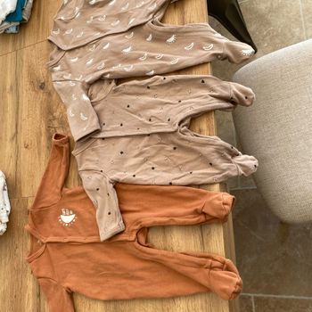 Lot de 3 pyjamas manches longues la redoute 3 mois