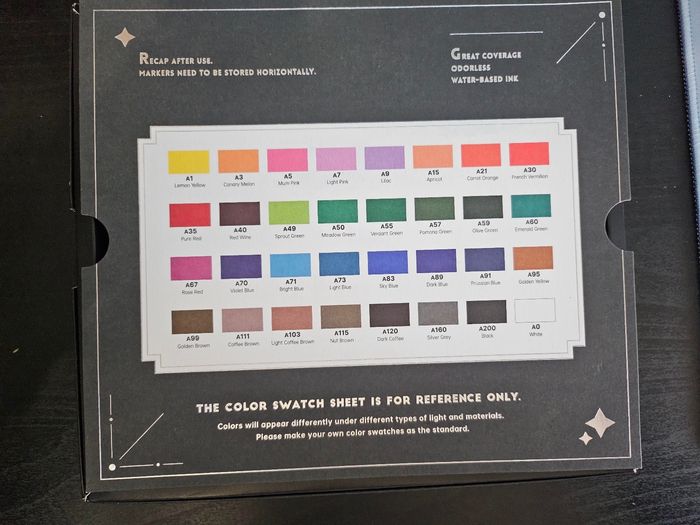 Arrtx marqueurs acryliques double pointe set de 32 - photo numéro 2