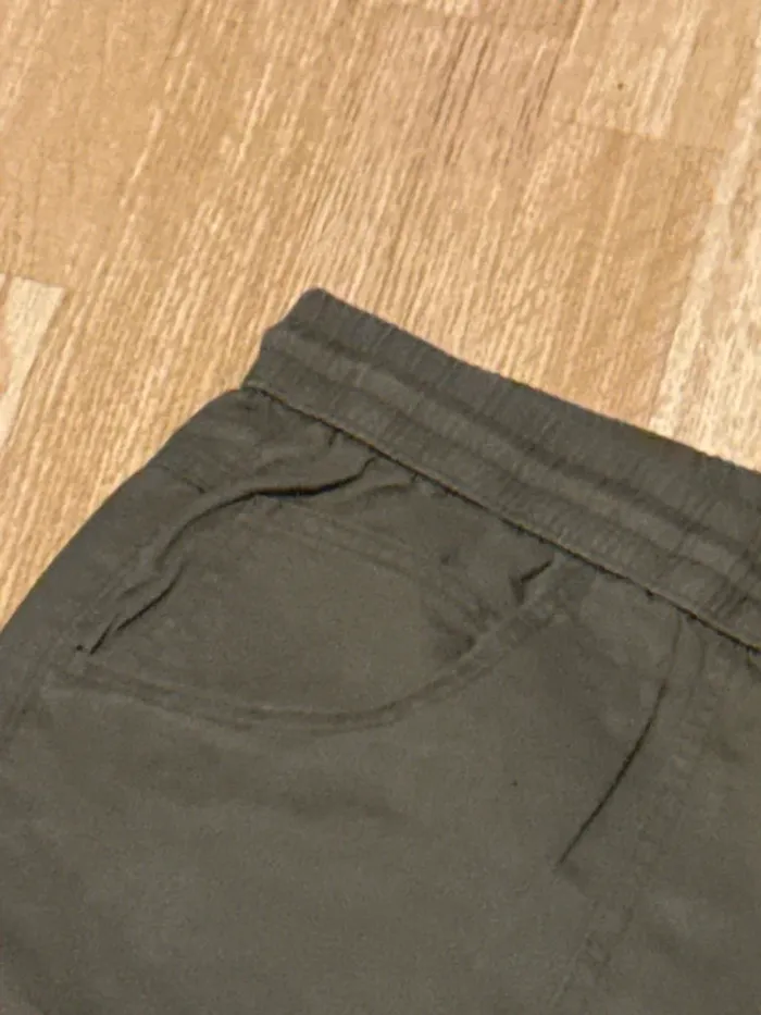 Pantalon taille 58 kaki très souple cordon à la taille - photo numéro 5