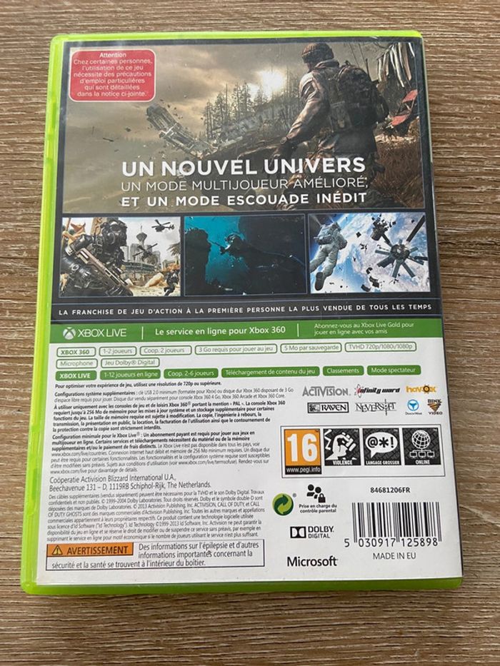 Call of duty ghost xbox 360 - photo numéro 3